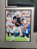 Jim Plunkett "Raiders" Autographed Custom jersey frame  size 32x40 Mat Finish Frame. JSA