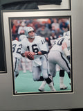Jim Plunkett "Raiders" Autographed Custom jersey frame  size 32x40 Mat Finish Frame. JSA