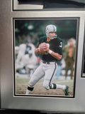 Daryle Lamonica "Raiders" Autographed Black Custom jersey frame outside size framed. JSA