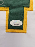 Rickey Henderson "Oakland Athletics" Autographed white jersey framed. JSA