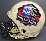 OTTO GRAHAM, GENE UPSHAW, HOWIE Autographed 33 HALL of FAME F/S PROLINE. BECKETT