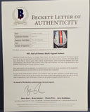 OTTO GRAHAM, GENE UPSHAW, HOWIE Autographed 33 HALL of FAME F/S PROLINE. BECKETT