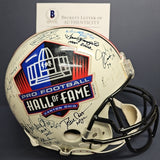 BART STARR, BUTKUS, RANDY WHITE, CHUCK NOLL Signed HALL OF FAME F/S Helmet. BECKETT