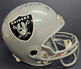 BO JACKSON Autographed RAIDERS Full Size Replica Riddell Helmet. AAA