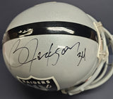 BO JACKSON Autographed RAIDERS Full Size Replica Riddell Helmet. AAA