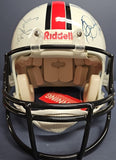 SANDERS, Jim Brown SIMPSON Autographed 12 RUNNING BACKS HOF Proline Full Size Helmet. BECKETT