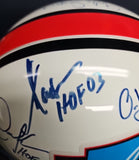 SANDERS, Jim Brown SIMPSON Autographed 12 RUNNING BACKS HOF Proline Full Size Helmet. BECKETT