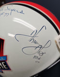 SANDERS, Jim Brown SIMPSON Autographed 12 RUNNING BACKS HOF Proline Full Size Helmet. BECKETT