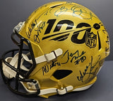 SANDERS, DITKA, MANNING, MONTANA Autographed 100 NFL Full Size Speed Replica. BECKETT