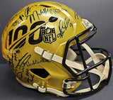 SANDERS, DITKA, MANNING, MONTANA Autographed 100 NFL Full Size Speed Replica. BECKETT