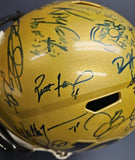 SANDERS, DITKA, MANNING, MONTANA Autographed 100 NFL Full Size Speed Replica. BECKETT