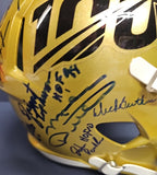 SANDERS, DITKA, MANNING, MONTANA Autographed 100 NFL Full Size Speed Replica. BECKETT