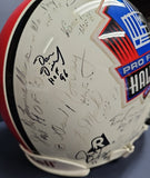 BUTKUS, GREENE, BRADSHAW, HARRIS Autographed 27 HOF Proline Riddell Full Size Helmet. BECKETT