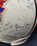 BUTKUS, GREENE, BRADSHAW, HARRIS Autographed 27 HOF Proline Riddell Full Size Helmet. BECKETT