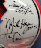 BART STARR, ROGER STAUBACH Autographed 17 HOF Proline Full Size Riddell Helmet. BECKETT