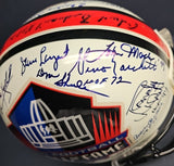 DON SHULA, DAN FOUTS, OTTO GRAHAM Autographed 39 HOF Proline Full Size Riddell Helmet. PSA/DNA