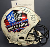 DICK BUTKUS, MIKE DITKA, CHUCK NOLL Autographed 20 Hall of Fame Proline Riddell Full Size Helmet. BECKETT