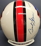 JOHNNY UNITAS, JOE MONTANA, JOHN ELWAY, BART STARR Autographed Hall of Fame Full Size Replica Helmet. PSA/DNA