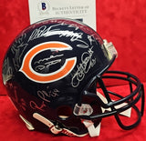 MIKE DITKA,JIM MCMAHOM, MIKE SINGLETARY Autographed TEAM Chicago Bears FULL SIZE PROLINE. BECKETT