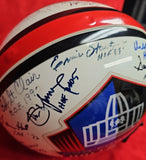 LEE DAWSON, STEVE YOUNG, DAVE CASPER, DICK BUTKUS Autographed 23 HOF Proline Full Size Helmet. BECKETT