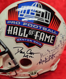 LEE DAWSON, STEVE YOUNG, DAVE CASPER, DICK BUTKUS Autographed 23 HOF Proline Full Size Helmet. BECKETT