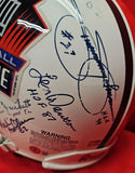 LEE DAWSON, STEVE YOUNG, DAVE CASPER, DICK BUTKUS Autographed 23 HOF Proline Full Size Helmet. BECKETT
