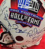 BARRY SANDERS, EMMITT SMITH, DEION SANDERS, JERRY RICE 32 HOF Proline Full Size Helmet. BECKETT