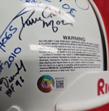 BARRY SANDERS, EMMITT SMITH, DEION SANDERS, JERRY RICE 32 HOF Proline Full Size Helmet. BECKETT