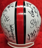 TERRELL DAVIS, BOB LILLY, DAN FOUTS, DAVE WILCOX Autographed 26 HOF Replica Full Size Helmet. BECKETT