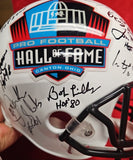 TERRELL DAVIS, BOB LILLY, DAN FOUTS, DAVE WILCOX Autographed 26 HOF Replica Full Size Helmet. BECKETT