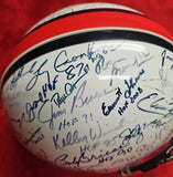 JIM BROWN, AIKMAN, BLANDA, ELWAY Autographed 59 HOF PROLINE Full Size Helmet. BECKETT