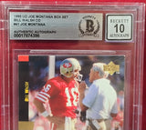 Joe Montana San Francisco 49ers Autographed 44 Card Set Super Leader Mint 10. Beckett