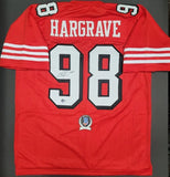 Javon Hargrave "San Francisco 49ers" Custom Jersey size XL. Beckett Authentication