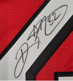 Rickey Watters "San Francisco 49ers Autographed Red Throwback Jersey size XL. Beckett