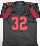 Rickey Watters "San Francisco 49ers" BLACK Autographed custom jersey size XL. Beckett