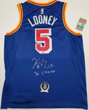 Kevon looney "Golden State Warriors" Autographed Blue Nike Basketball Jersey. Beckett