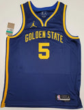 Kevon looney " Golden State Warriors" Autographed Blue Jordan, jersey size 52. Beckett Authentication