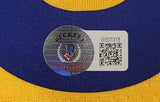 Kevon looney " Golden State Warriors" Autographed Yellow Jordan jersey size 52, Beckett Authentication