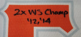 Brandon Crawford "San Francisco Giants" autographed white Jersey size XL. JSA Authentication