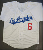 Steve Garvey "Los Angeles Dodgers" Autographed White Custom jersey size XL. Beckett Authentication
