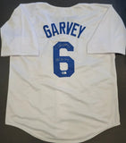 Steve Garvey "Los Angeles Dodgers" Autographed White Custom jersey size XL. Beckett Authentication