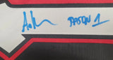 Ari Lehman aka Jason Autographed Friday the 13th Hockey Jersey black & red size XL. JSA Authentication