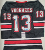 Ari Lehman aka Jason Autographed Friday the 13th Hockey Jersey black & red size XL. JSA