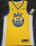 Draymond Green "Golden State Warriors" Autographed Yellow NIKE Swingman size XL. JSA