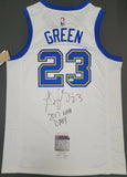 Draymond Green "Golden State Warriors" Autographed White Hardwood NIKE Swingman size XL. JSA