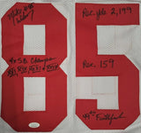 Mike Wilson "San Francisco 49ers, Super Bowl Champion" Autographed White Jersey Size XL. JSA