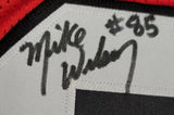 Mike Wilson "San Francisco 49ers" Autographed Red Throwback Jersey size XL. JSA