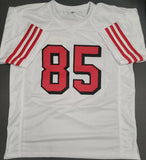 Mike Wilson "San Francisco 49ers" Autographed White Throwback Custom Jersey Size XL. JSA