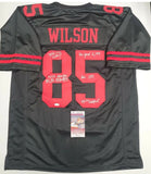 Mike Wilson "San Francisco 49ers" Autographed Black Custom Jersey Size XL. JSA