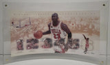 MICHAEL JORDAN Signed CHICAGO BULLS Photo Panoramic CHAMPIONSHIPS. UDA